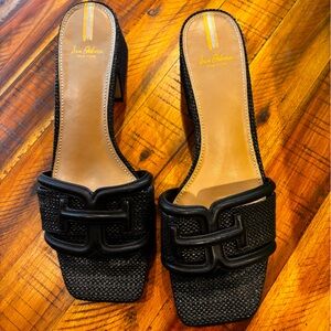 Sam Edelman Women's Waylon Heeled Slide Sandal Size 10.5 Black